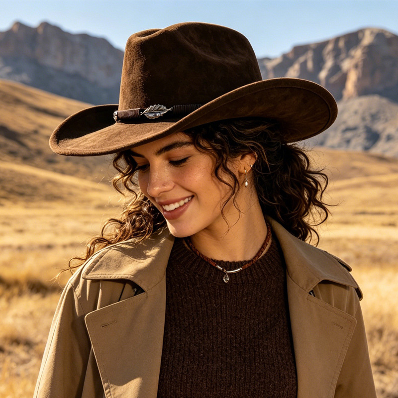 Fedora Hat Wool - Kapelusz Panama z wełny filcowej w