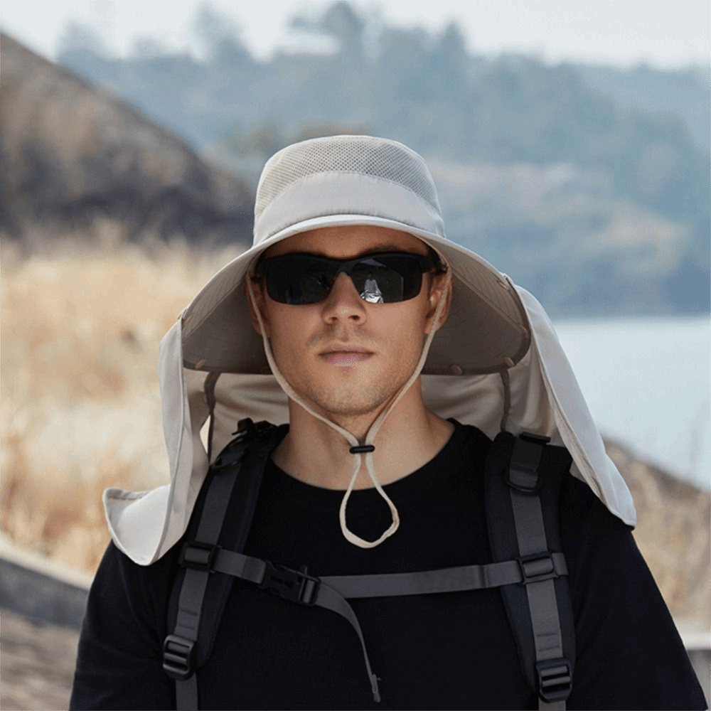 Bucket Hat Cotton - Modny męski kapelusz przeciwsłoneczny z dużym