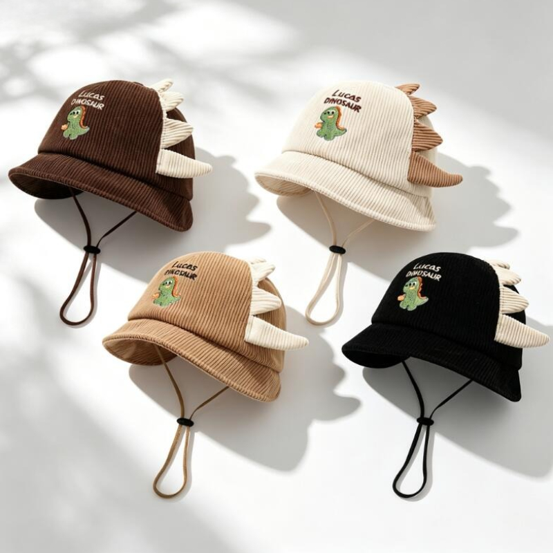 Bucket Hat Cotton - Uroczy kapelusz przeciwsłoneczny dla niemowląt, lekki