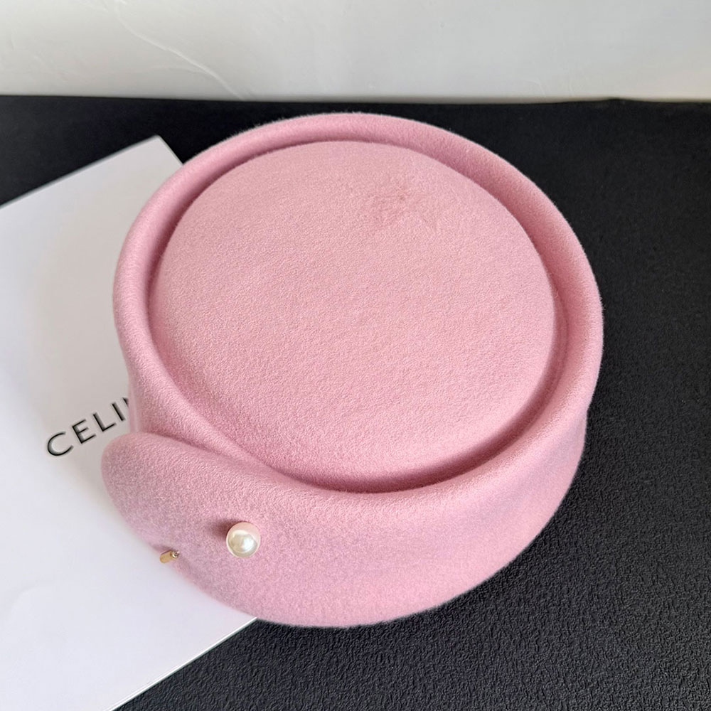 Jesień Zima Nowość 100% Różowa – Beret French Wool recenzja i cena