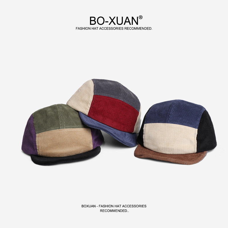 Retro krótkoosłonowe czapki ba – Corduroy Cap 5 Panel recenzja i cena