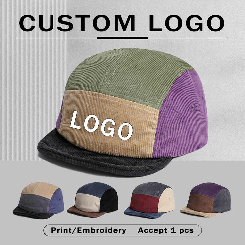 Retro krótkoosłonowe czapki ba – Corduroy Cap 5 Panel recenzja i cena