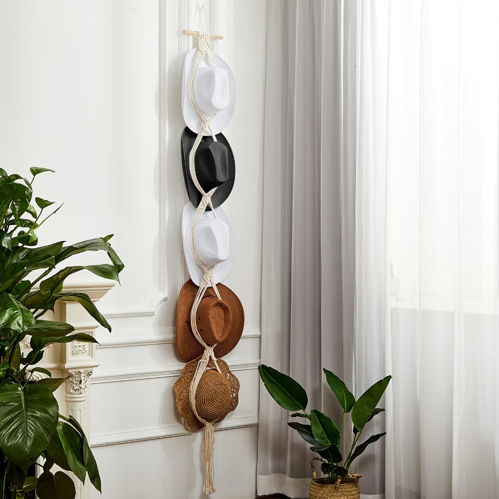 Bohemian Macrame Hat Hanger Rę – Sun Hat Wide Brim recenzja i cena